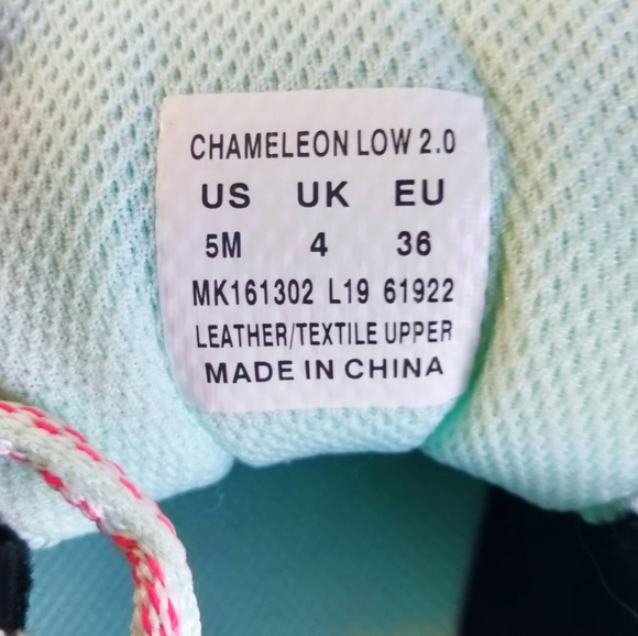 Merrell Chameleon Low 2.0 Hiking Shoe - Girls size 5, Womens size 6.5 - Picture 4 of 4